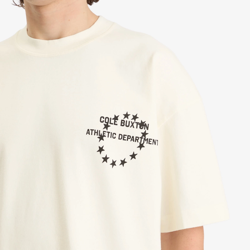 Cole Buxton Men's Athletic Department T-Shirt Vintage White